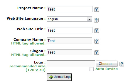 Add site details