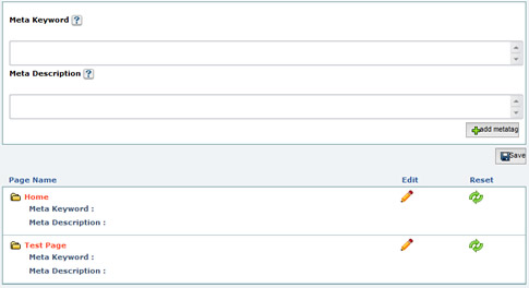 Sitebuilder Add SEO Tags