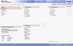 Choose what pages to have on your site